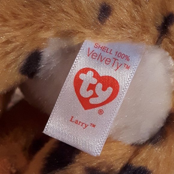 Ty Original Beanies - Larry the Lynx Stuffed Animal Plushie Toy - Picture 3 of 3